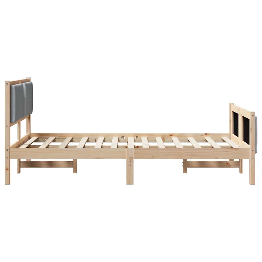 Struttura del letto Grigio chiaro 120 x 200 cm Tessuto | homemem39