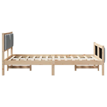 Struttura del letto Grigio chiaro 120 x 200 cm Tessuto | homemem39
