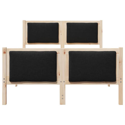 Struttura del letto con testiera Nero 120 x 200 cm Tessuto | homemem39