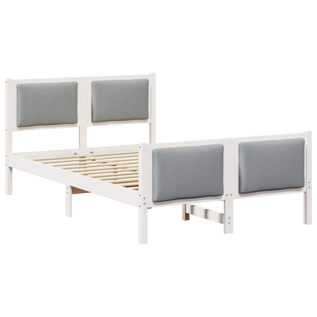 Struttura del letto Grigio chiaro 120 x 200 cm Tessuto | homemem39