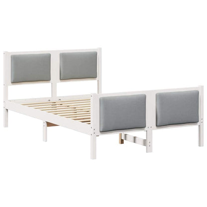 Struttura del letto Grigio chiaro 120 x 200 cm Tessuto | homemem39