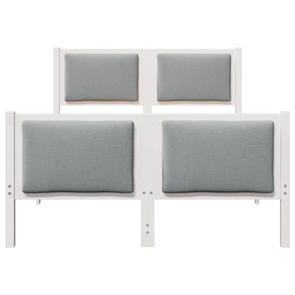 Struttura del letto Grigio chiaro 120 x 200 cm Tessuto | homemem39