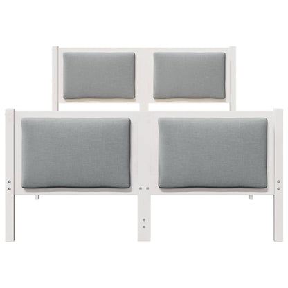 Struttura del letto Grigio chiaro 120 x 200 cm Tessuto | homemem39
