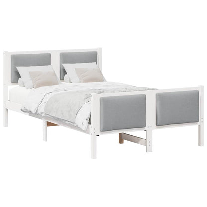 Struttura del letto Grigio chiaro 120 x 200 cm Tessuto | homemem39