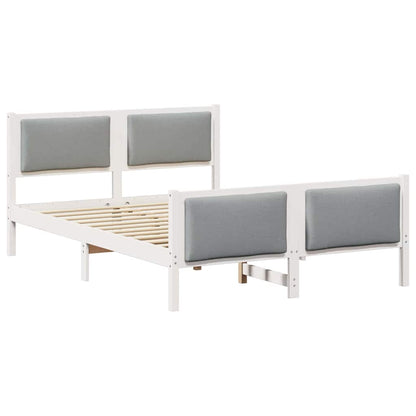 Struttura del letto Grigio chiaro 140 x 190 cm Tessuto | homemem39