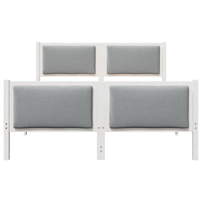 Struttura del letto Grigio chiaro 140 x 190 cm Tessuto | homemem39