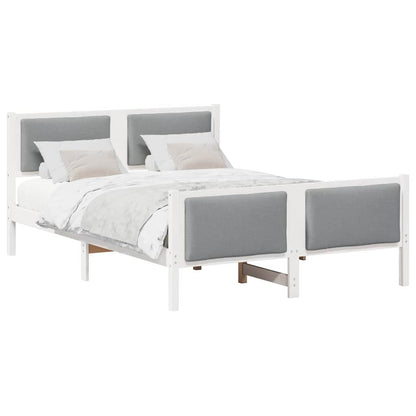 Struttura del letto Grigio chiaro 140 x 190 cm Tessuto | homemem39