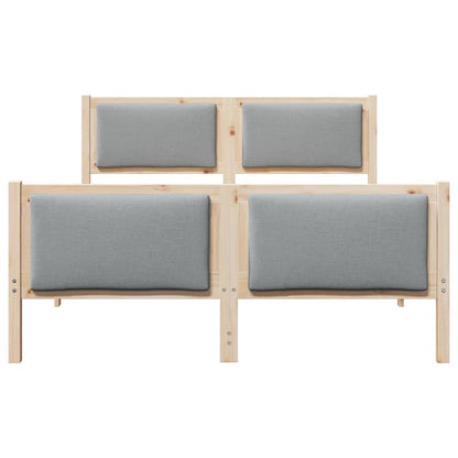 Struttura del letto Grigio chiaro 135 x 190 cm Tessuto | homemem39