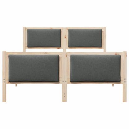 Struttura del letto Grigio scuro 135 x 190 cm Tessuto | homemem39