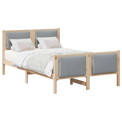 Struttura del letto Grigio chiaro 120 x 190 cm Tessuto | homemem39