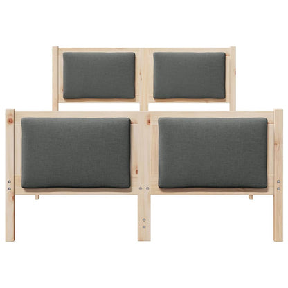 Struttura del letto Grigio scuro 120 x 190 cm Tessuto | homemem39