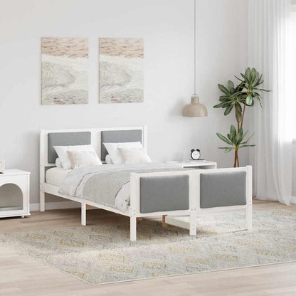 Struttura del letto Grigio chiaro 120 x 190 cm Tessuto | homemem39