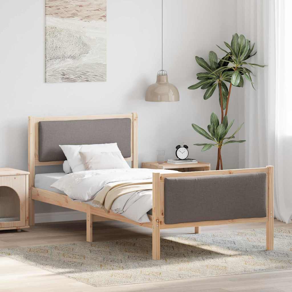 Struttura del letto con testiera Talpa 100 x 200 cm Tessuto | homemem39