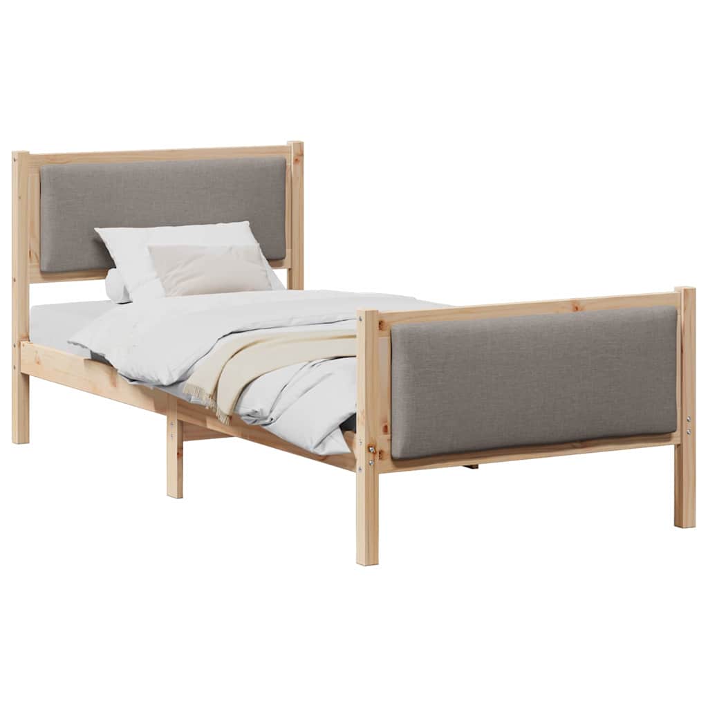 Struttura del letto con testiera Talpa 100 x 200 cm Tessuto | homemem39
