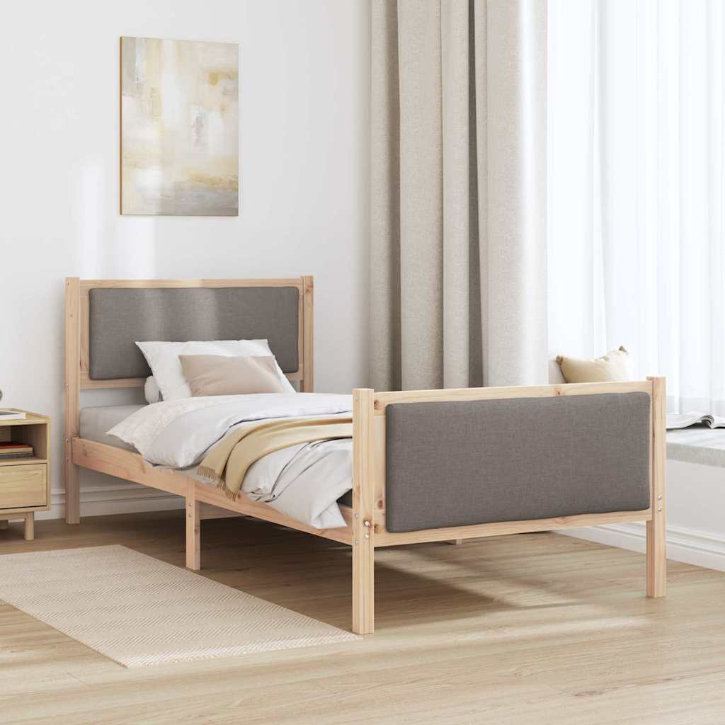 Struttura del letto con testiera Talpa 90 x 200 cm Tessuto | homemem39