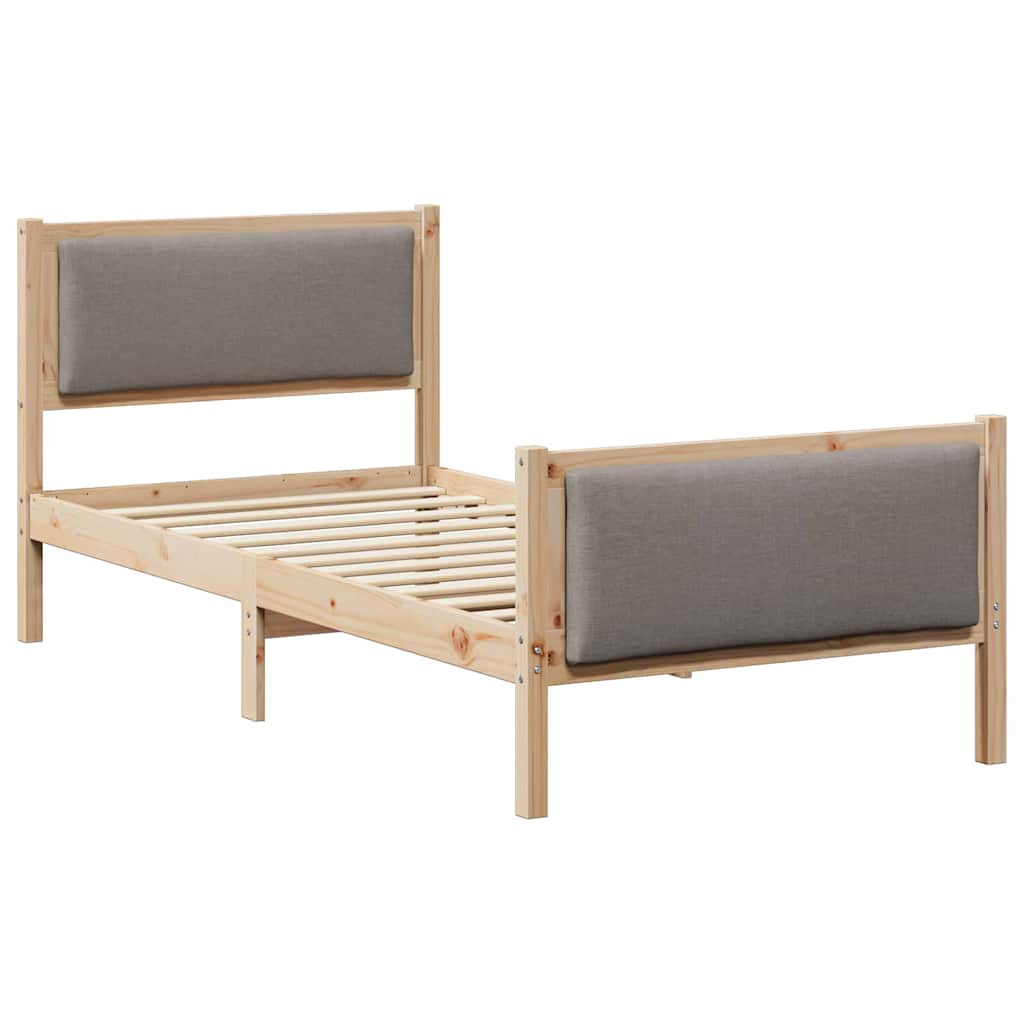 Struttura del letto con testiera Talpa 90 x 200 cm Tessuto | homemem39