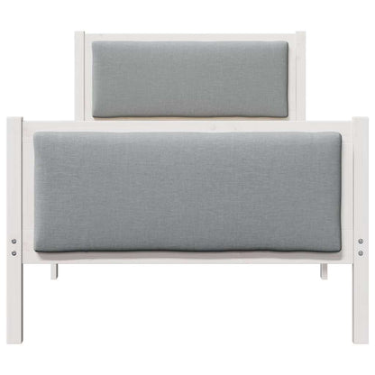 Struttura del letto Grigio chiaro 90 x 200 cm Tessuto | homemem39