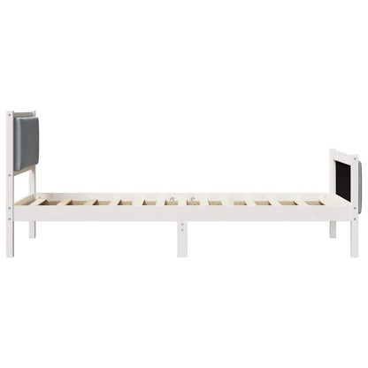 Struttura del letto Grigio chiaro 90 x 200 cm Tessuto | homemem39