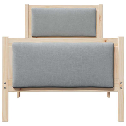 Struttura del letto Grigio chiaro 80 x 200 cm Tessuto | homemem39