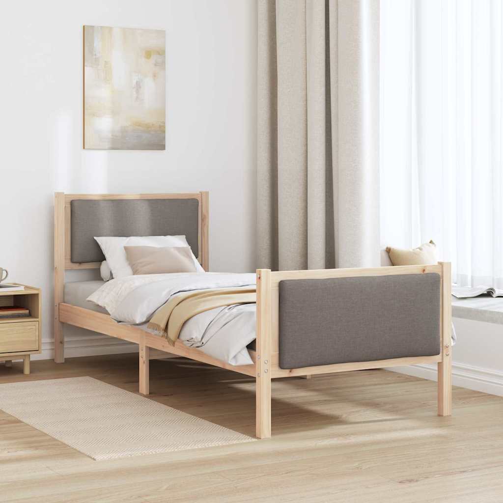 Struttura del letto con testiera Talpa 80 x 200 cm Tessuto | homemem39