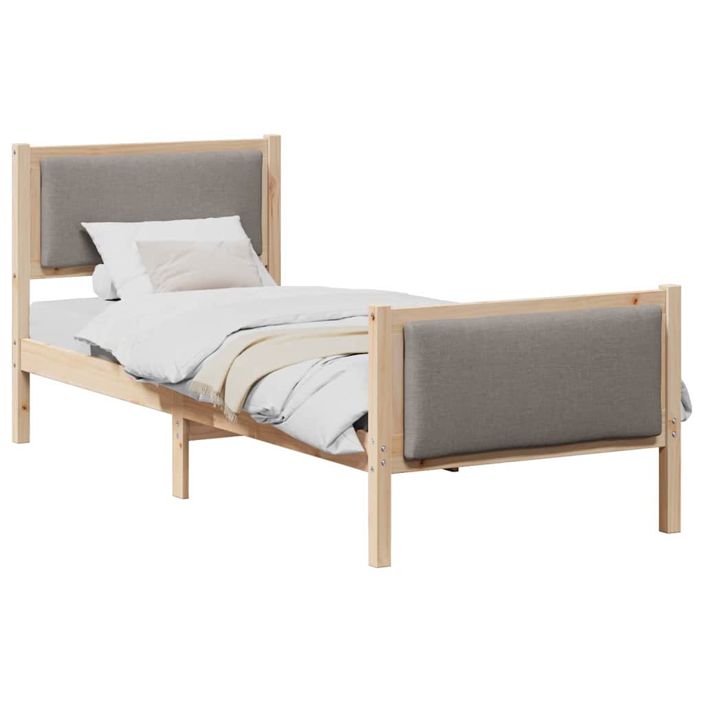 Struttura del letto con testiera Talpa 80 x 200 cm Tessuto | homemem39