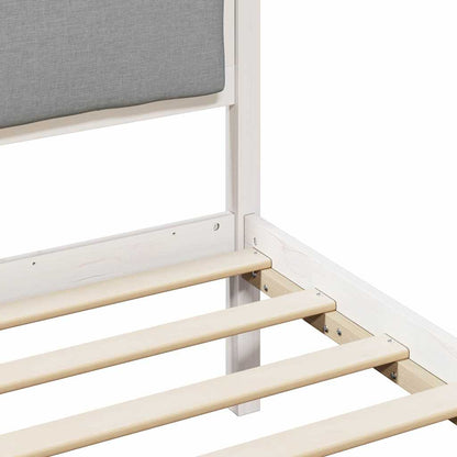 Struttura del letto Grigio chiaro 80 x 200 cm Tessuto | homemem39