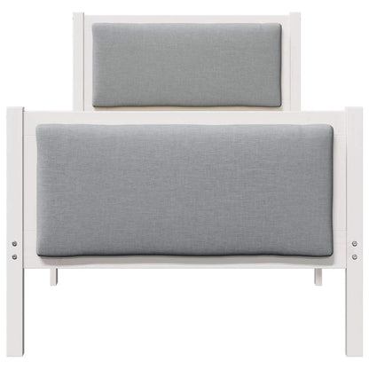 Struttura del letto Grigio chiaro 80 x 200 cm Tessuto | homemem39