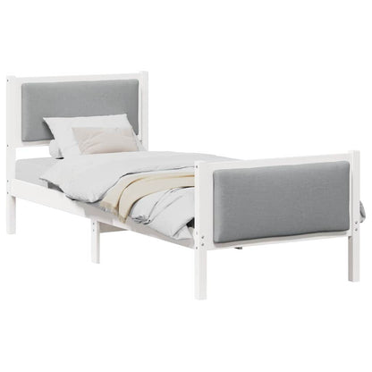 Struttura del letto Grigio chiaro 80 x 200 cm Tessuto | homemem39