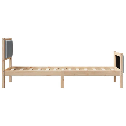 Struttura del letto Grigio chiaro 75 x 190 cm Tessuto | homemem39