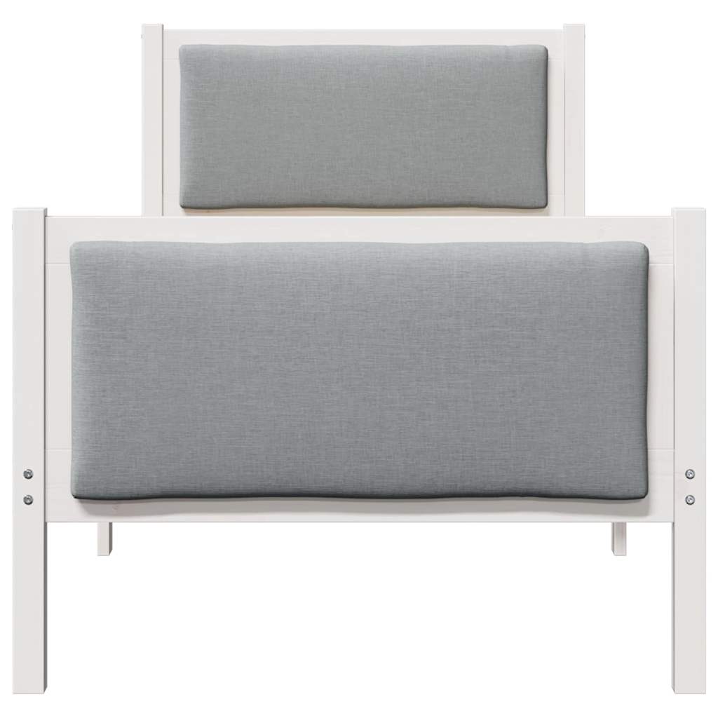 Struttura del letto Grigio chiaro 75 x 190 cm Tessuto | homemem39