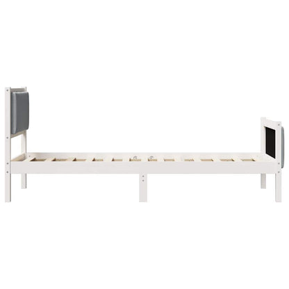 Struttura del letto Grigio chiaro 75 x 190 cm Tessuto | homemem39