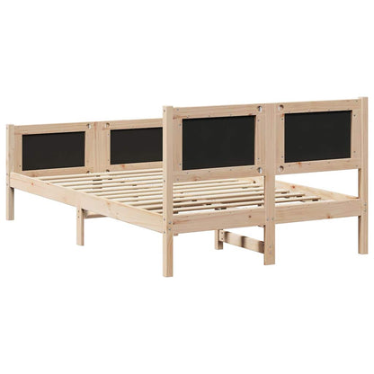 Struttura del letto Grigio scuro 135 x 190 cm Pino massello | homemem39