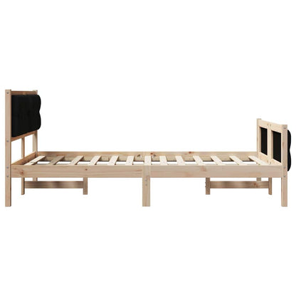 Struttura del letto Nero 135 x 190 cm Pino massello | homemem39