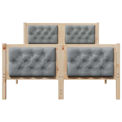 Struttura del letto Grigio chiaro 120 x 190 cm Pino massello | homemem39