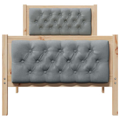 Struttura del letto Grigio chiaro 80 x 200 cm Pino massello | homemem39