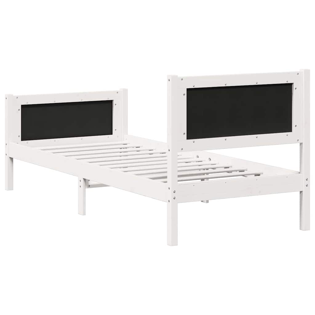 Struttura del letto Grigio chiaro 80 x 200 cm Pino massello