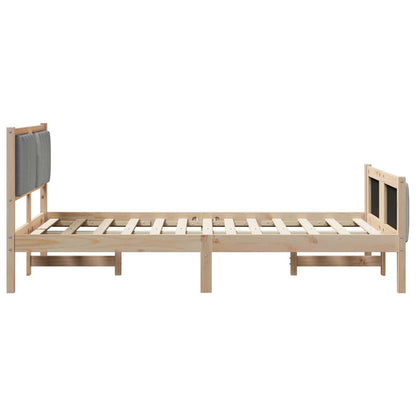 Struttura del Letto Marrone e grigio chiaro 120 x 200 cm | homemem39