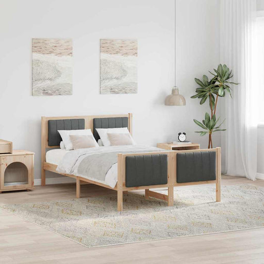 Struttura del Letto marrone e grigio scuro 120 x 200 cm | homemem39