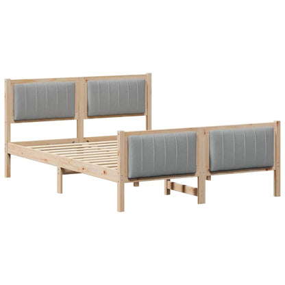 Struttura del Letto Marrone e grigio chiaro 135 x 190 cm | homemem39