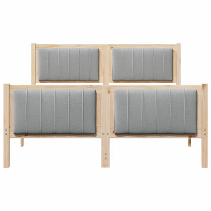 Struttura del Letto Marrone e grigio chiaro 135 x 190 cm | homemem39