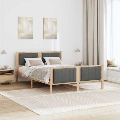 Struttura del Letto marrone e grigio scuro 135 x 190 cm | homemem39
