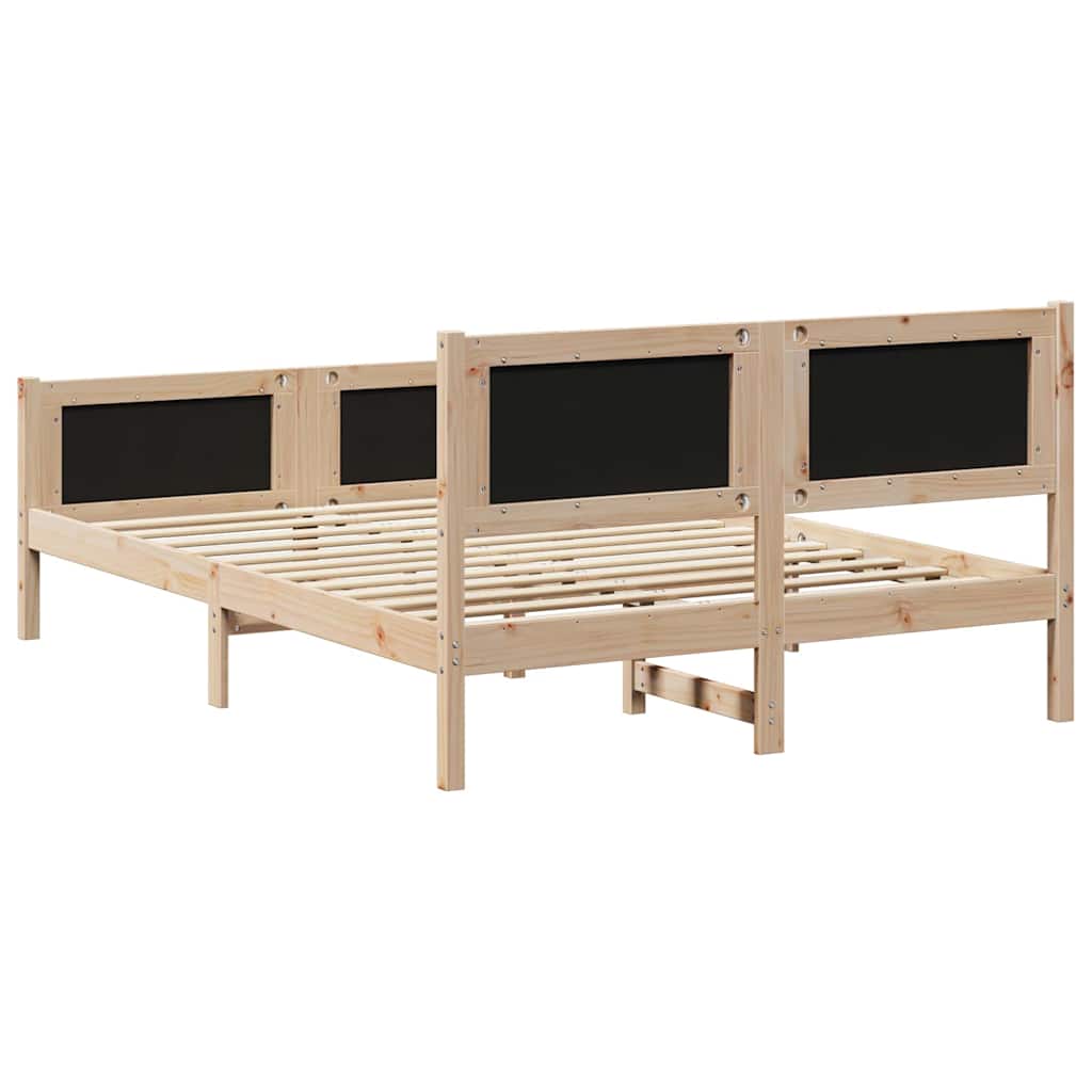 Struttura del Letto marrone e grigio scuro 135 x 190 cm | homemem39