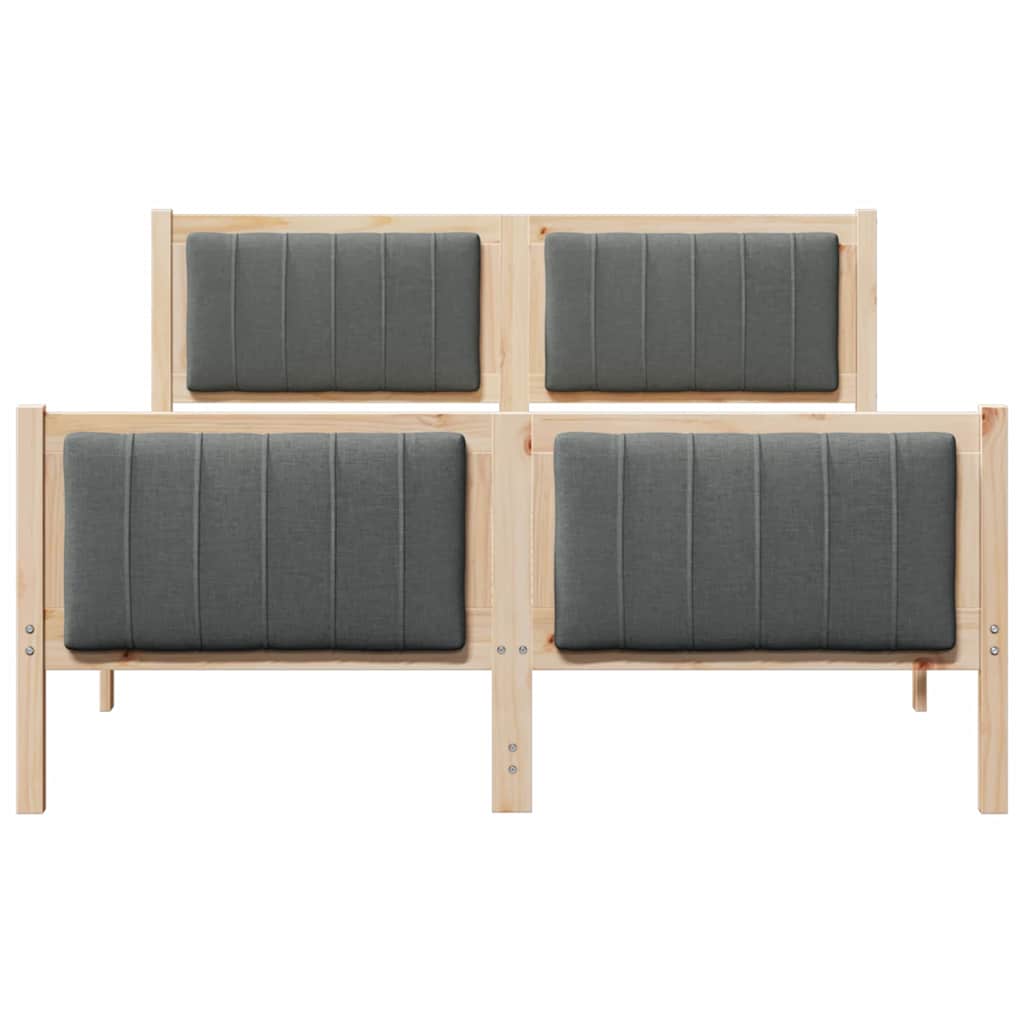 Struttura del Letto marrone e grigio scuro 135 x 190 cm | homemem39