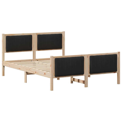 Struttura del Letto con testiera Marrone e nero 135 x 190 cm | homemem39
