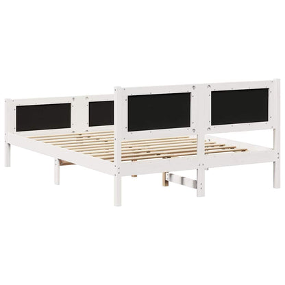 Struttura del Letto Bianco e grigio chiaro 135 x 190 cm | homemem39