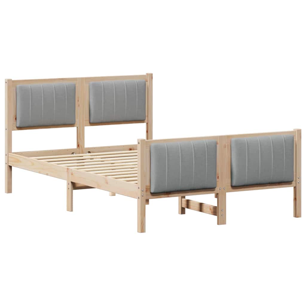 Struttura del Letto Marrone e grigio chiaro 120 x 190 cm | homemem39