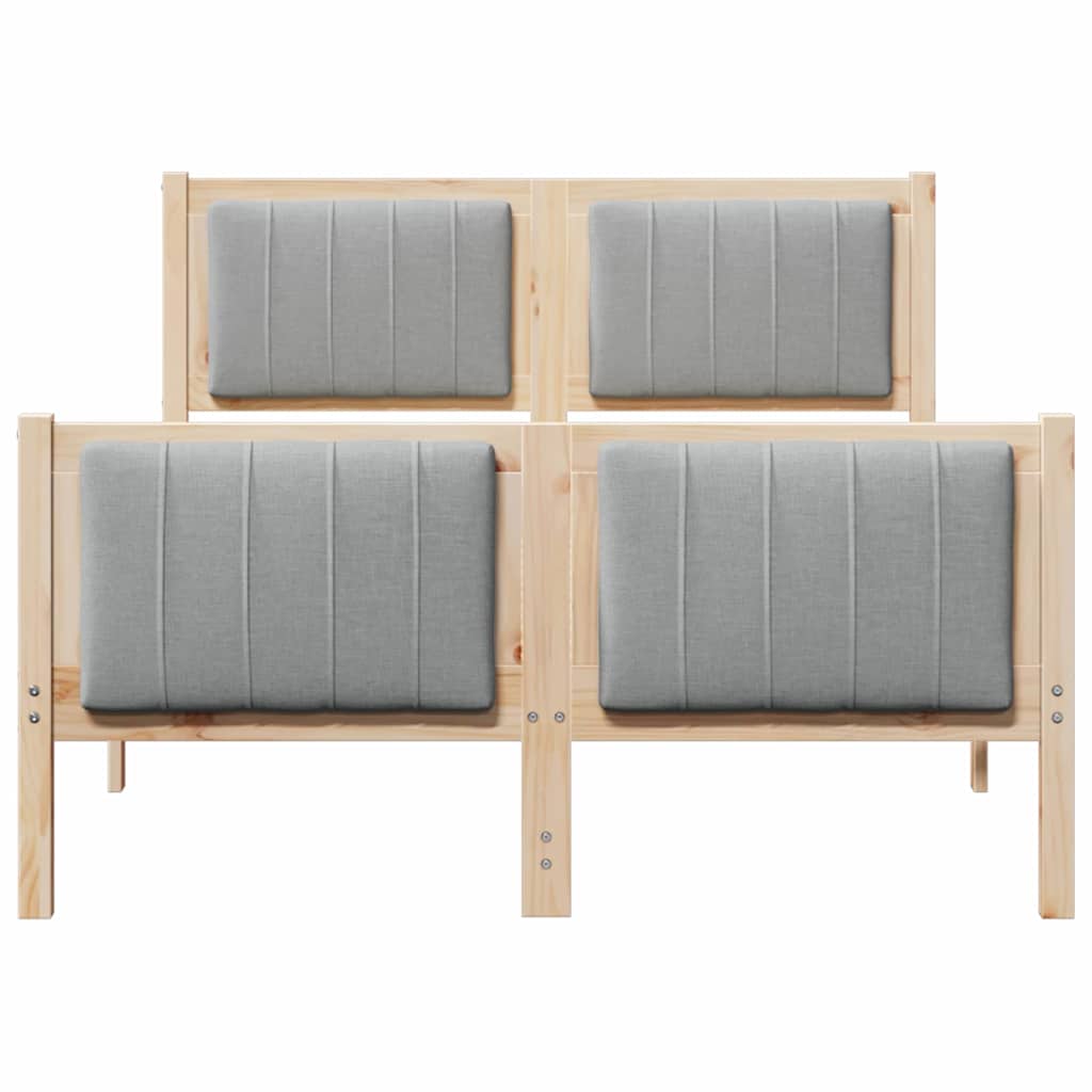 Struttura del Letto Marrone e grigio chiaro 120 x 190 cm | homemem39