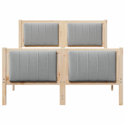 Struttura del Letto Marrone e grigio chiaro 120 x 190 cm | homemem39