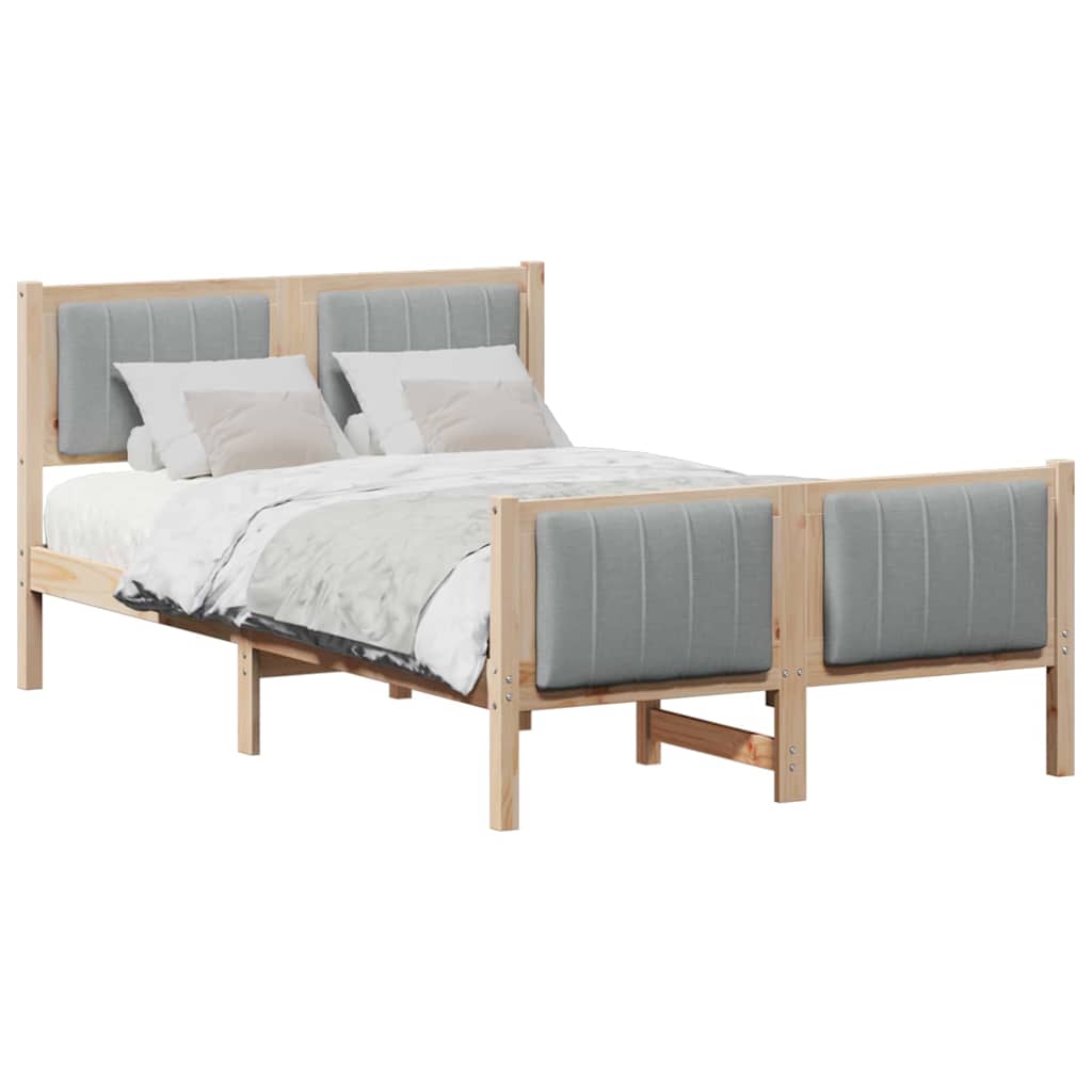 Struttura del Letto Marrone e grigio chiaro 120 x 190 cm | homemem39