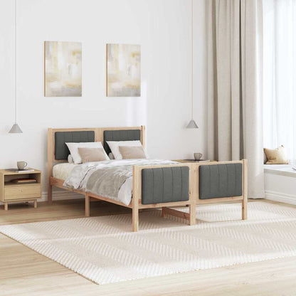 Struttura del Letto marrone e grigio scuro 120 x 190 cm | homemem39